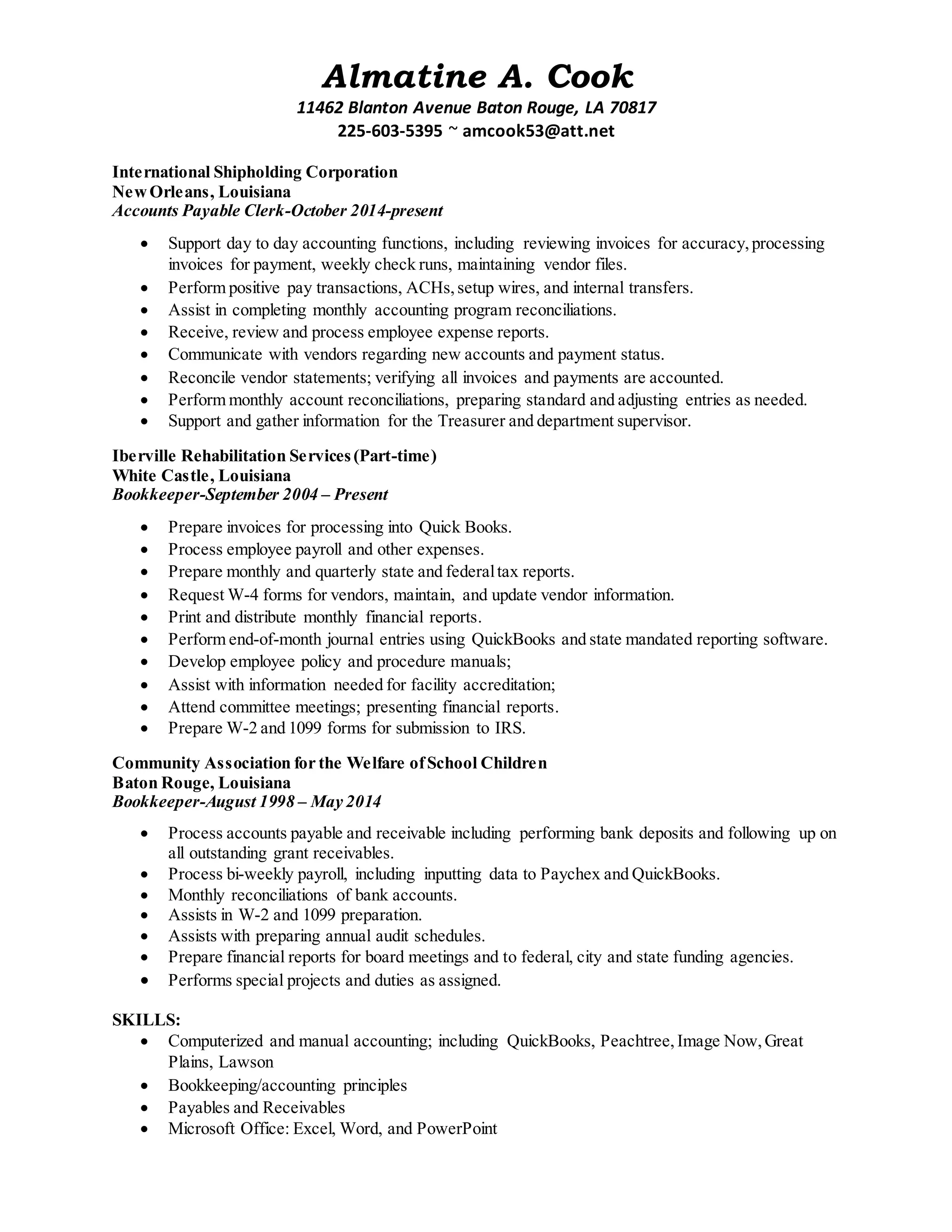 Almatine Cook profile | DOCX