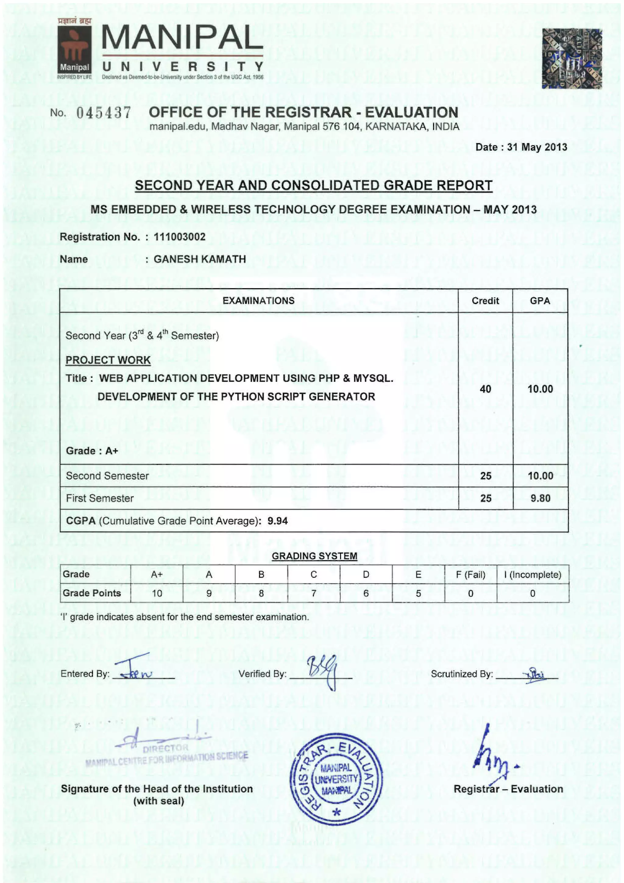 Ms Transcript Embedded And Wireless Technology Pdf