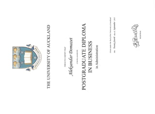 PGDipBus Diploma