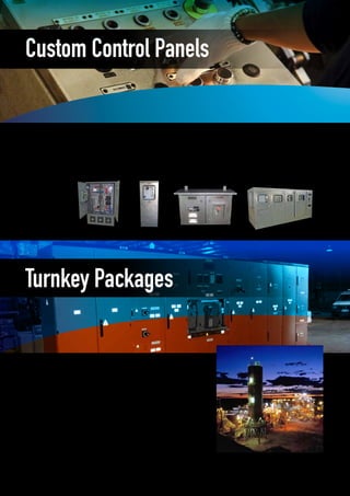 Custom Control Panels
Turnkey Packages
Successfully completing major projects in the mining, water and marine
industries, SRO Group has built a solid reputation for implementing
projects reliably, quickly, delivering faster results, hence speeding up
return on investment, and reducing life-cycle costs.
Our turnkey solutions provide a fast and efficient pathway to higher
performance across many sectors. We offer complete functional
packages to manage some or all of the steps of your process chain.
We can provide basic or complete turnkey packages and we can also
take over the management of a complete electrical and automation
package - design, implementation and life-cycle management of the
entire system.
SRO can provide a complete range
of custom solutions across the
following markets:
•	Mining
•	Water and waste water
•	Marine
•	Materials handling
•	Petrochemical
•	Power
•	Industrial
•	Commercial
CUSTOM SOLUTIONS
•	OEM manufacturing
•	Company logo and branding
•	Engineering design
•	Electrical wiring and testing
•	Project manufacturing
PRODUCTS
•	OEM designs
•	Custom panels
•	Aluminium enclosures
•	Control and instrumentation panels
•	Battery charger panels
•	Local control stations/isolators
•	Distribution boards
•	Instrumentation panels
 