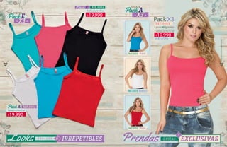40 41
Pack X3
Tallas:s/m/l/xl
REF.5003
3 BLUSAS
Lycra Algodón
Ref.5003 ·Blanco·
Ref.5003 ·Azul·
Ref.5003 ·Rojo·
Tallas:s/m/l/xl
Tallas:s/m/l/xl
19.990$
19.990$
19.990$
WWW.KATALOGOSCOLOMBIA.COM
 