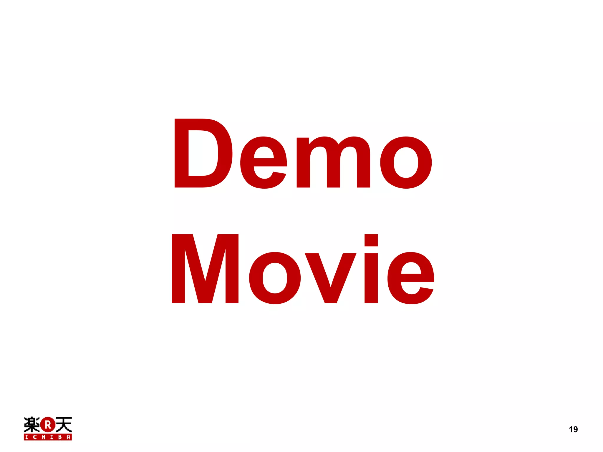 19 
Demo 
Movie 
 