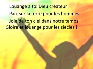 Toi Jésus Christ, toi qui pardonnes
Toi le vivant, toi qui nous aimes
Christ notre frère, nous te chantons !