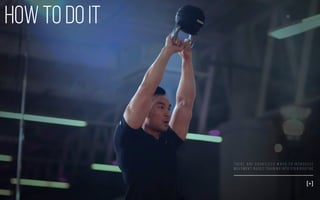 How to do it
T h e r e a r e c o u n t l e s s w a y s t o i n t r o d u c e
m o v e m e n t - b a s e d t r a i n i n g i n t o y o u r r o u t i n e
[+]
 