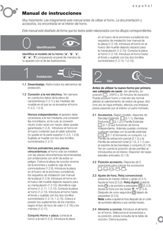 C60 t409a9 manual hornos fagor - Servicio Tecnico Fagor