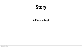 Story
A Place to Land
Tuesday, May 21, 13
 