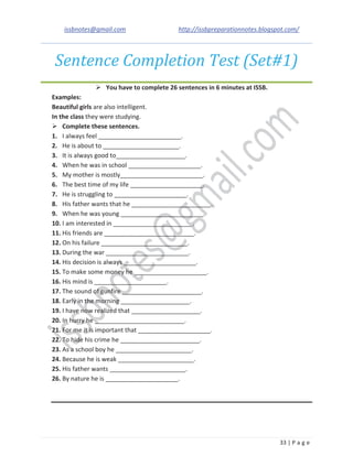 Good Introduction Slide Examples COMPLETE ISSB BOOK. | PDF