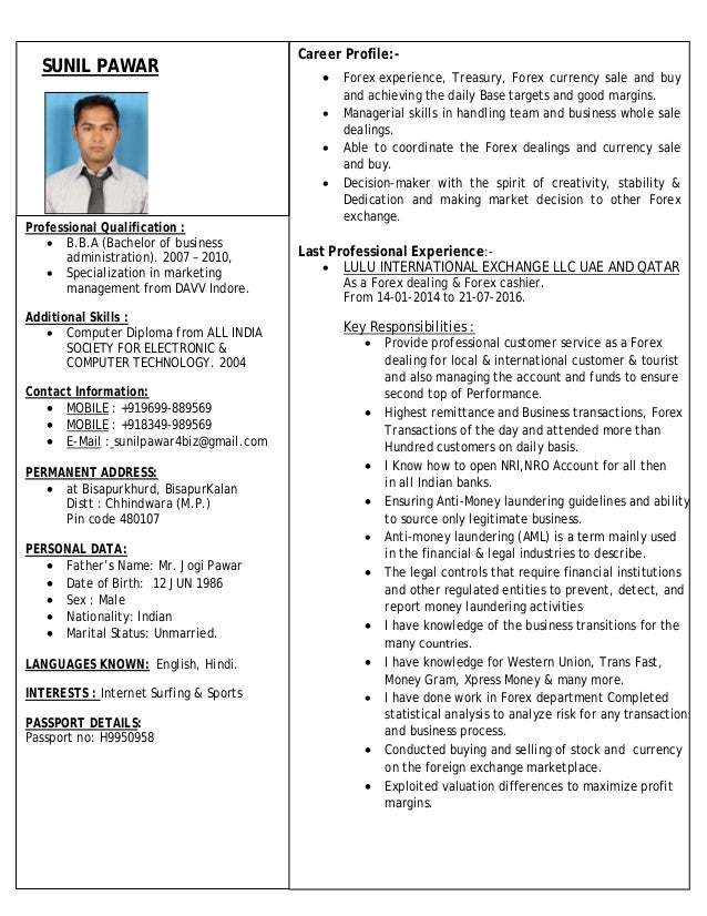 Sunil Pawar Updated Resume - 