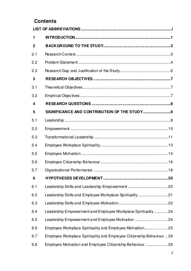 Organisational behaviour phd research proposal