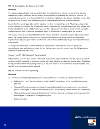 Ax 2012 R3 Support Microsoft Dynamics AX 2012 R3 Support for IFRS | PDF