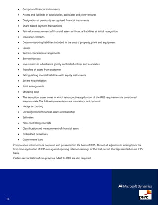 Ax 2012 R3 Support Microsoft Dynamics AX 2012 R3 Support for IFRS | PDF