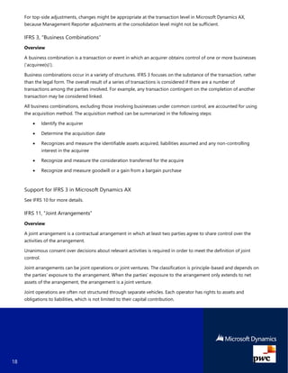 Ax 2012 R3 Support Microsoft Dynamics AX 2012 R3 Support for IFRS | PDF