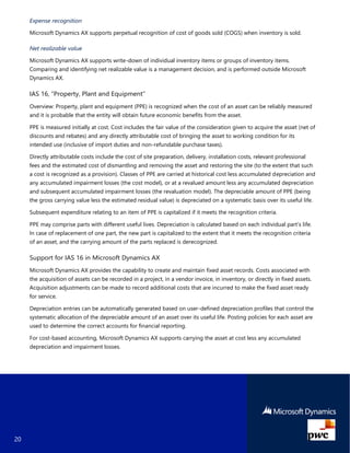 Microsoft Dynamics AX 2012 R3 Support for IFRS | PDF