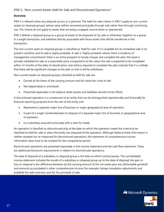 Microsoft Dynamics AX 2012 R3 Support for IFRS | PDF