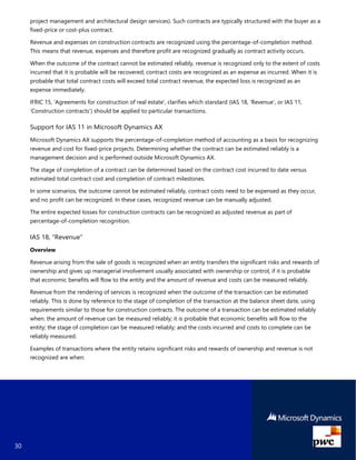 Microsoft Dynamics AX 2012 R3 Support for IFRS | PDF