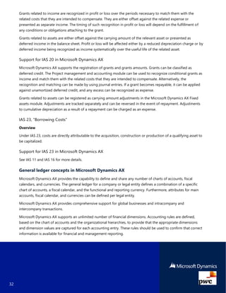 Microsoft Dynamics AX 2012 R3 Support for IFRS | PDF