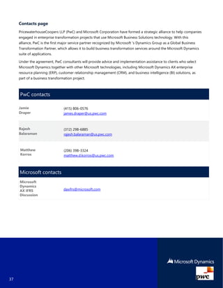 Microsoft Dynamics AX 2012 R3 Support for IFRS | PDF