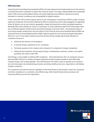Ax 2012 R3 Support Microsoft Dynamics AX 2012 R3 Support for IFRS | PDF