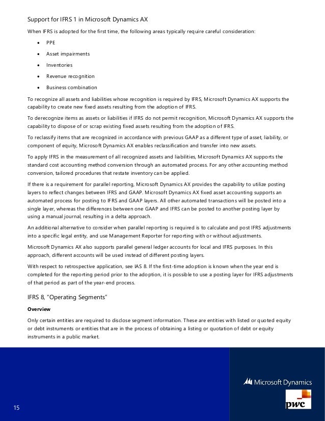 microsoft dynamics ax 2012 r3 support for ifrs