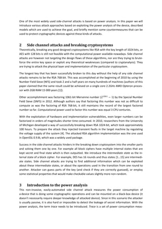 Models and approaches for Differential Power Analysis | PDF