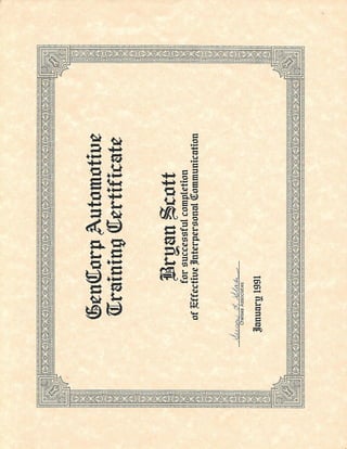 INTERPERSONAL COMMUNICATION CERT