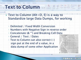 MS Excel Tips & Tricks | PPTX