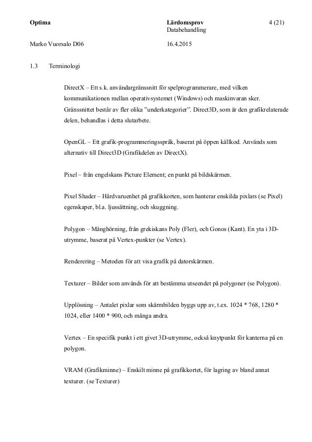 Slutarbete Grafikkort