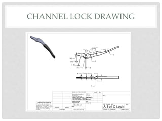 CHANNEL LOCK DRAWING