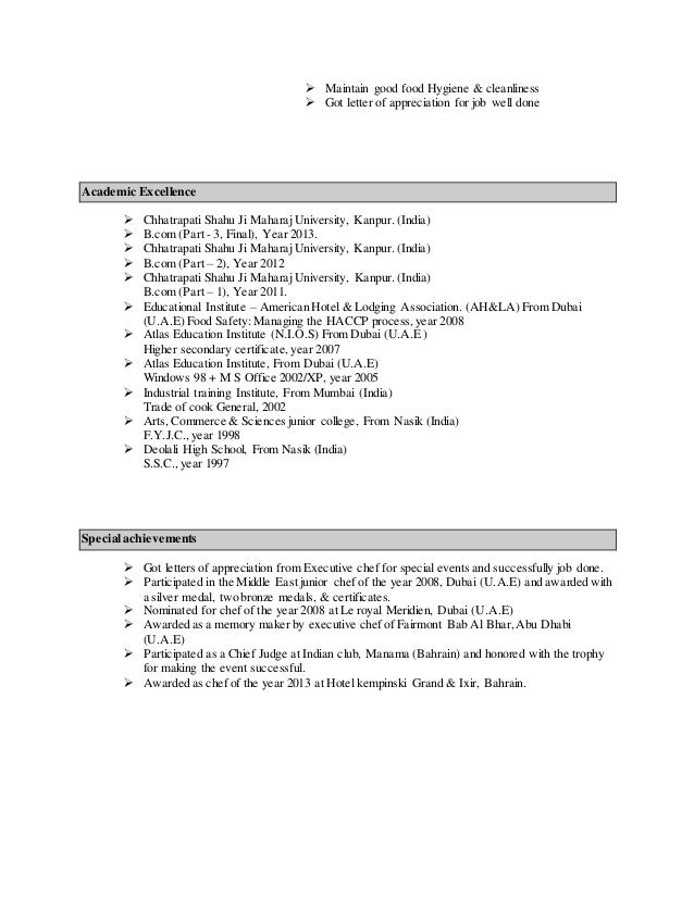 appreciation letter to chef chef altaf c v 2015 appreciation letter to chef chef altaf c v 2015