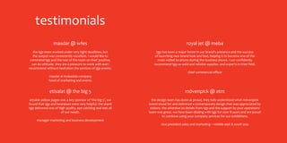 Symantec
GITEX
2013 | 2014
150 + 74 sqm
double decker
NEC
GITEX
2014 | 2015
150 sqm
tgp.ae
 