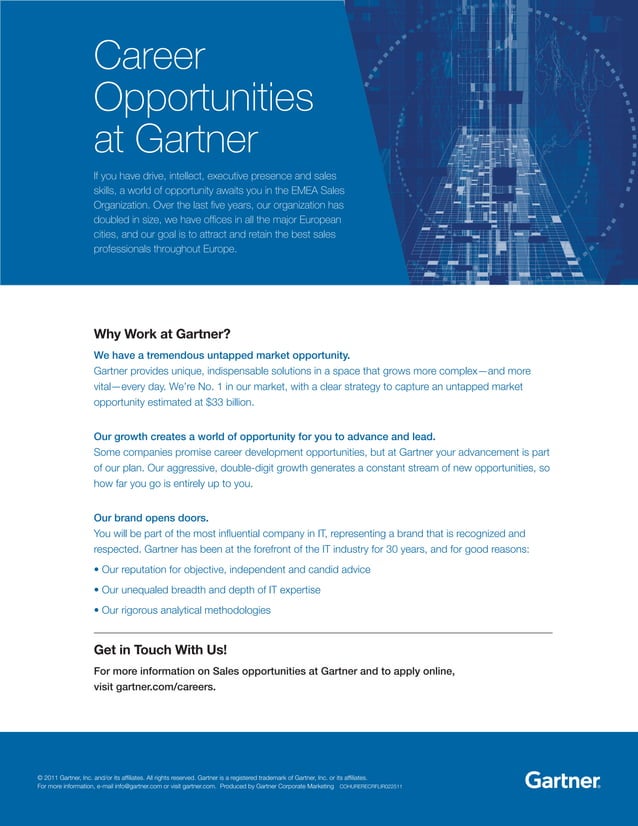 Why work at Gartner PDF