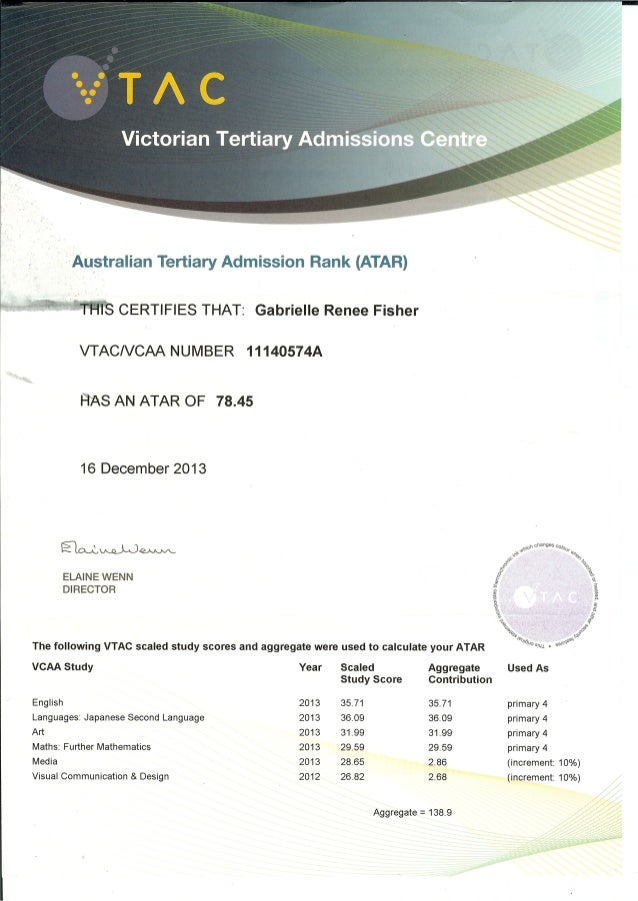 2 ATAR Results 2 ATAR Results