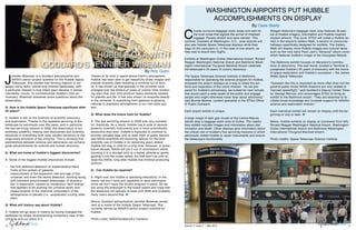 J
ennifer Wiseman is a Goddard astrophysicist and
NASA’s senior project scientist for the Hubble Space
Telescope. She studies star-forming regions of our
galaxy using radio, optical and infrared telescopes, with
a particular interest in how infant stars develop in dense
interstellar clouds. To commemorate Hubble’s 25th an-
niversary, Wiseman answered some questions about the
observatory.
Q: How is the Hubble Space Telescope significant after
25 years?
A: Hubble is still on the forefront of scientific discovery
and exploration. Thanks to the repeated servicing of the
telescope by astronauts over the years, and in particular
the last servicing mission in 2009, the observatory is sci-
entifically powerful, making new discoveries and scientific
advances in everything from solar system dynamics to the
large-scale structure of the universe. This is showing that
partnerships between science and astronauts can achieve
great advancements for science and human discovery.
Q: What are some of Hubble’s biggest discoveries?
A: Some of the biggest Hubble discoveries include:
•	 the first definitive detection of supermassive black
holes at the centers of galaxies,
•	 measurement of the expansion rate and age of the
universe, and even the recent detection, working along
with premiere ground-based telescopes, of accelera-
tion in expansion, caused by mysterious “dark energy”
that appears to be pushing the universe apart; and
•	 measurements of the chemical composition of the
atmospheres of planets (i.e., exoplanets) circling other
stars.
Q: What will history say about Hubble?
A: Hubble will go down in history as having changed the
textbooks by totally revolutionizing humanity’s view of the
universe and our place in it.
Thanks to its orbit in space above Earth’s atmosphere,
Hubble has been able to get beautifully sharp images and
precise scientific data revealing a universe full of activ-
ity. It has shown us that galaxies in the universe have
changed over the billions of years of cosmic time, produc-
ing stars that over time produce heavy elements needed
for planets and life. It has also shown us exquisite beauty
in the universe, in everything from galaxies to glowing
nebulae to planetary atmospheres in our own solar sys-
tem.
Q: What does the future hold for Hubble?
A: The last servicing mission in 2009 was very success-
ful, thankfully. As a result, Hubble has a suite of several
powerful scientific instruments and is more scientifically
productive than ever. Hubble is expected to continue to
provide valuable data until at least 2020 or years beyond,
and NASA scientists are exploring options for the best
scientific use of Hubble in its remaining years ahead.
Hubble will stay in orbit for a long time. However, in some
future decade, NASA will put it out of commission, either
boosting it to a storage orbit at a higher altitude or gently
guiding it into the ocean safely, but that won’t be until at
least the 2030s, long after Hubble has finished producing
science.
Q: Can Hubble be repaired?
A: Right now, the Hubble is operating beautifully. In the
future, we don’t have any capability to send astronauts
since we don’t have the shuttle program in place. So we
are using the telescope to the fullest extent and hope that
the telescope will operate at least until 2020 and probably
many years beyond that. n
Above: Goddard astrophysicist Jennifer Wiseman poses
next to a model of the Hubble Space Telescope. She
currently serves as NASA’S senior project scientist for
Hubble.
Photo credit: NASA/Goddard/Ed Campion
By Rob Gutro
HUBBLE Q&A WITH
GODDARD’S JENNIFER WISEMAN
C
rowds surround baggage claim areas and wait for
the loud noise that signals the arrival of checked
luggage. People stretch and eyes wander. This
summer, travelers at Washington, D.C., area airports will
also see Hubble Space Telescope displays while their
bags hit the carousels or, in the case of one airport, as
they wait to board their flights.
Exhibits at Washington Dulles International Airport, Ronald
Reagan Washington National Airport and Baltimore Wash-
ington International Thurgood Marshall Airport celebrate
the telescope’s 25 years of cosmic discovery.
The Space Telescope Science Institute in Baltimore,
responsible for operating the science program for Hubble,
proposed the airport displays as a way to share the sci-
ence and inspiration of the iconic mission. “As we pre-
pared for Hubble’s anniversary, we looked for new venues
that would catch a wide swath of the public and engage
people who might otherwise never hear about astronomy,”
said Bonnie Meinke, content specialist in the STScI Office
of Public Outreach.
Each airport exhibit is unique.
A large image of dark gas clouds of the Carina Nebula
stands atop a baggage claim area at Dulles. The nearby
floor exhibit includes images and information about star
formation and death. Other displays give information about
the critical role of Hubble’s five servicing missions in which
astronauts visited Hubble to repair instruments and ensure
the telescope’s functionality.
Reagan National’s baggage claim area features 36 pan-
els of Hubble imagery, information and Hubble-inspired
student artwork. This June, STScI will install a Hubble ex-
hibit in the airport’s Gallery Walk, a section of concourse
hallways specifically designed for exhibits. The Gallery
Walk will display more Hubble images and cultural items
such as the rock band Pearl Jam’s “Binaural” album cover,
which features Hubble’s image of the Hourglass Nebula.
The Baltimore exhibit focuses on Maryland’s contribu-
tions to astronomy. The wall mural, located in Terminal D,
juxtaposes Hubble’s 25 years of discovery with the future
of space exploration and Hubble’s successor – the James
Webb Space Telescope.
“Outreach like this is important as more often than not the
general public thinks NASA missions are only related to
manned spaceflight,” said Goddard’s Deputy Center Direc-
tor George Morrow, who encouraged STScI to bring an
exhibit to the Baltimore airport. “They are essential to fa-
cilitate broad knowledge and increase support for NASA’s
science and exploration mission.”
Each individual exhibit will remain on display until the be-
ginning of July or later. n
Below: Hubble exhibits on display at (clockwise from left)
Ronald Reagan Washington National Airport, Washington
Dulles International Airport and Baltimore Washington
International Thurgood Marshall Airport.
Photo credits: Space Telescope Science Institute
washington airports put hubble
accomplishments on display
By Clare Skelly
Volume 11 Issue 4 • May 2015 1110
 