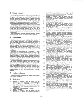 Profiling in the ASP Codesign Environment