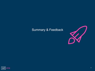 Summary & Feedback
29
 