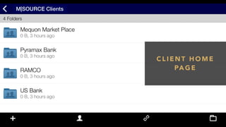 C L I E N T H O M E
PA G E
 