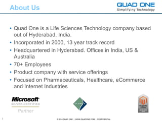 Quad One profile condensed | PPTX