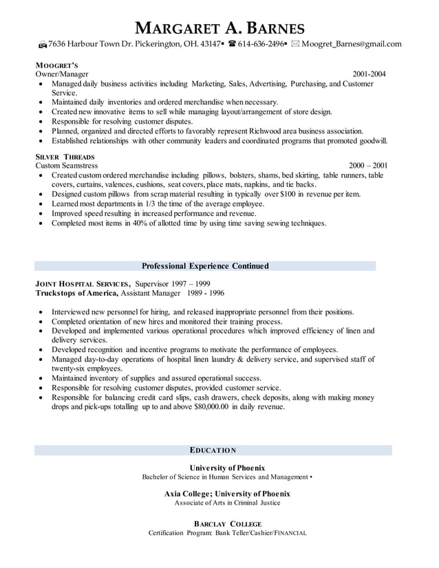 Professsional resume 1 PDF - Professsional Resume 1 2 638 