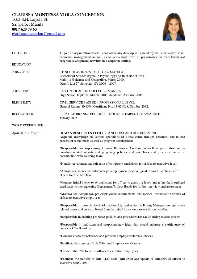 Curriculum vitae writers picture