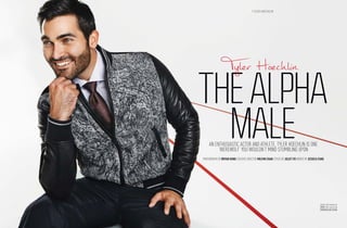 164 AUGUSTMAN AUGUST2014
TYLER HOECHLIN TYLER HOECHLIN
AUGUST2014 AUGUSTMAN 165
THE ALPHA
MALE
Tyler Hoechlin
AN ENTHUSIASTIC ACTOR AND ATHLETE, TYLER HOECHLIN IS ONE
‘WEREWOLF’ YOU WOULDN’T MIND STUMBLING UPON
PHOTOGRAPHS BY BRYAN KONG CREATIVE DIRECTOR MELVIN CHAN STYLED BY JULIET VO WORDS BY JESSICA FANG
TYLER HOECHLIN
Jacket and trousers by
DKNY; Shirt and tie by
ERMENEGILDO ZEGNA
 