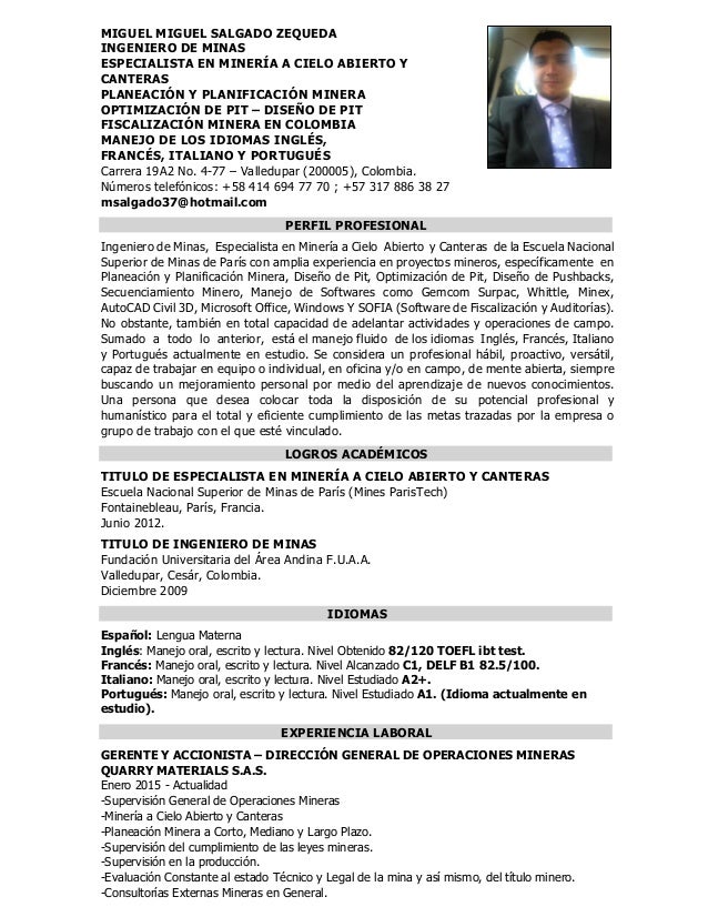 CURR\u00cdCULUM VITAE  MIGUEL MIGUEL SALGADO ZEQUEDA  2014 IV