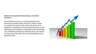 Importancia de las finanzas en la economía nacional | PPTX