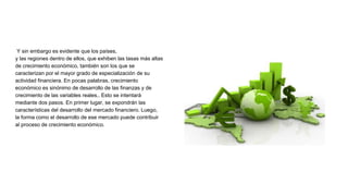 Importancia de las finanzas en la economía nacional | PPTX