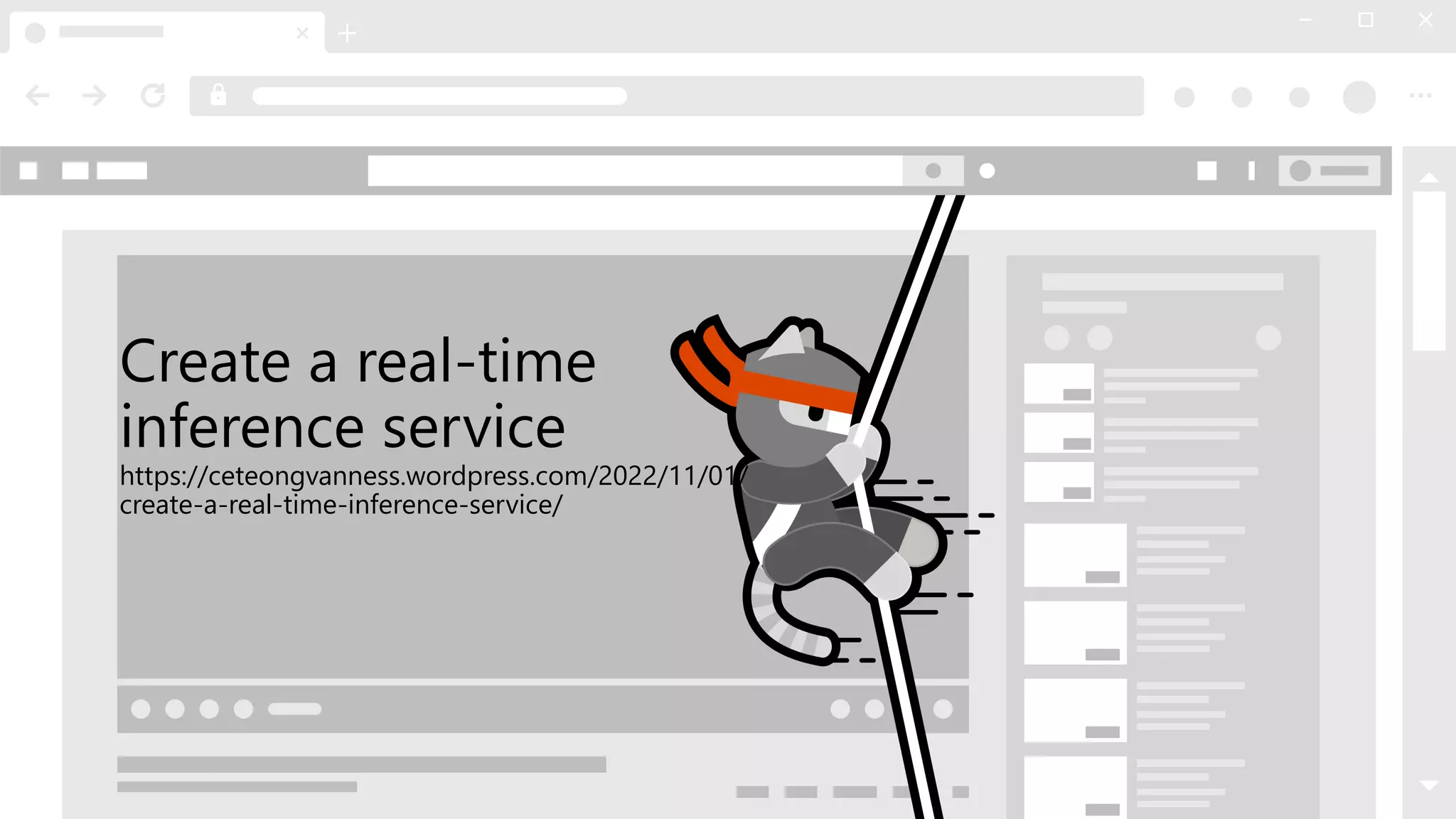Create a real-time
inference service
https://ceteongvanness.wordpress.com/2022/11/01/
create-a-real-time-inference-service/
 