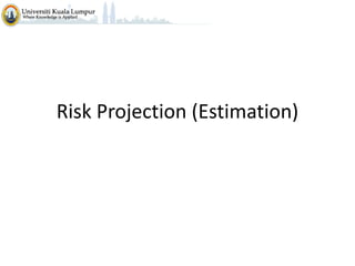 Risk Projection (Estimation)

 