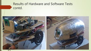 Results of Hardware and Software Tests
contd.
 