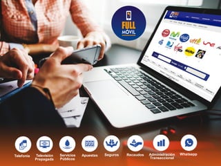 Telefonía ApuestasTelevisión
Prepagada
Servicios
Públicos
Seguros Recaudos Administración
Transaccional
Whatsapp
 