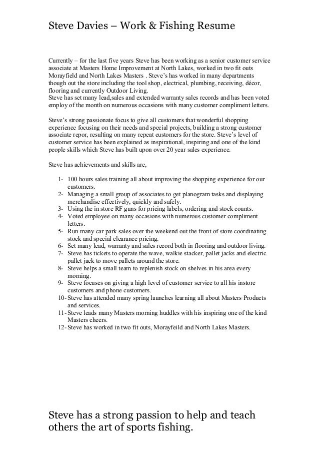 sponsorship resume