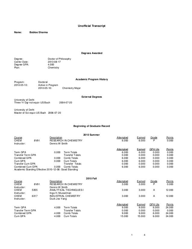 transcript high school gpa conversion