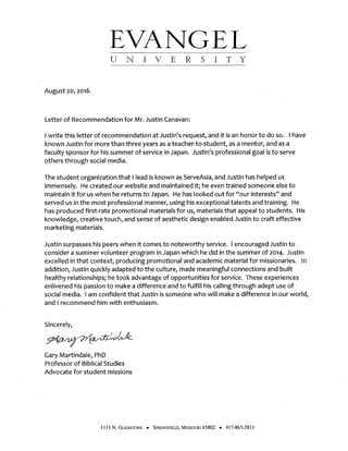 Recommendation Letter from Dr. Martindale-Justin Canavan PDF (1)